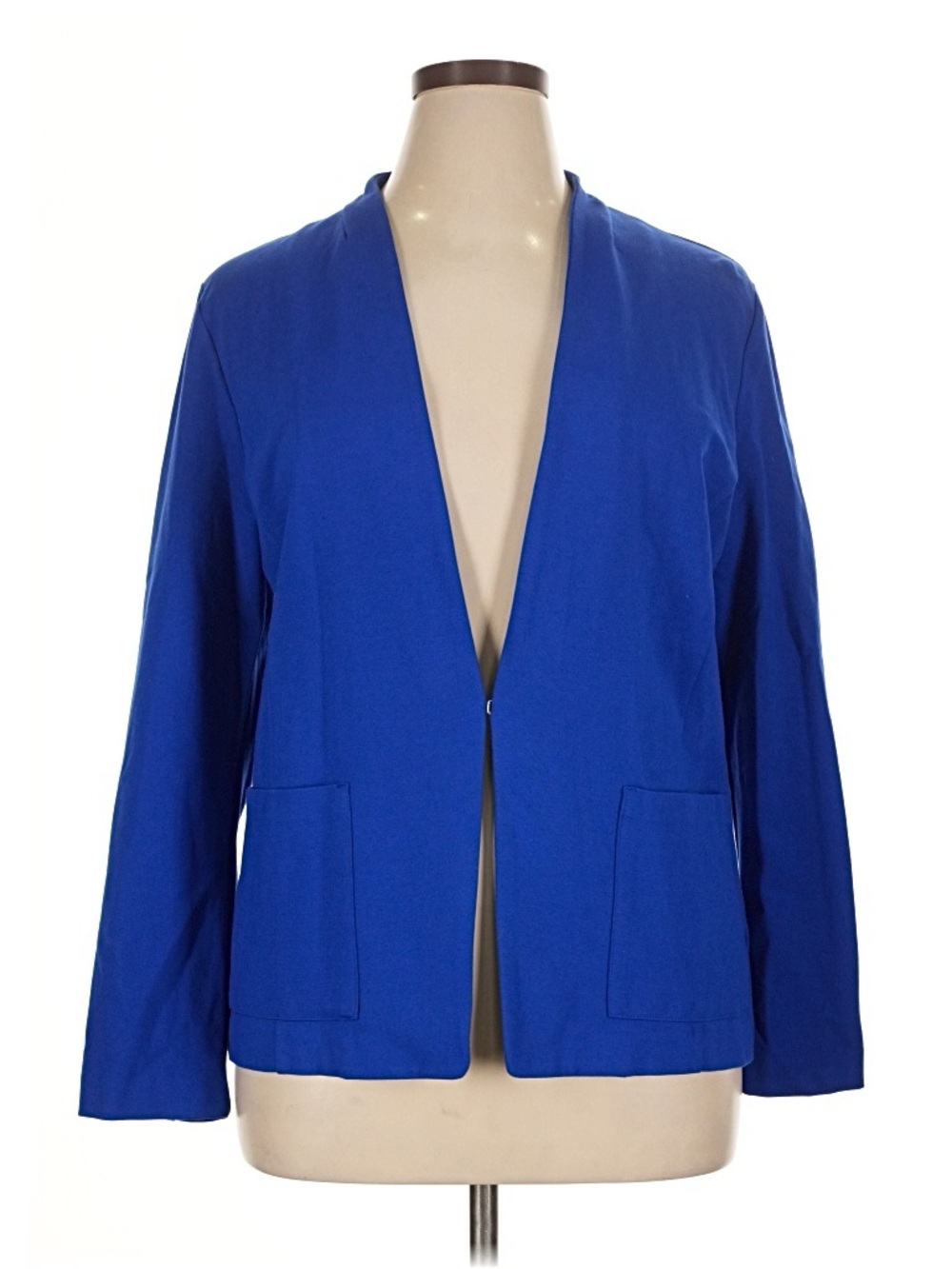 Liz Claiborne Royal Blue Open-Front Blazer